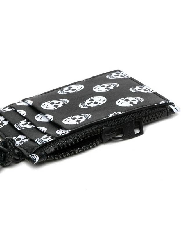 Skull Strap Card Wallet Black - ALEXANDER MCQUEEN - BALAAN 9