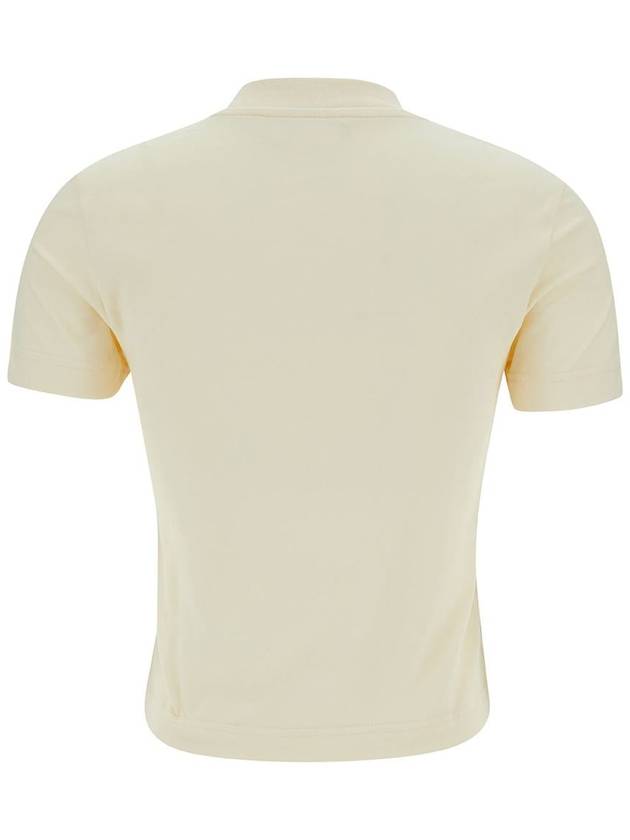 Le Gros Grain Short Sleeve T-Shirt Light Beige - JACQUEMUS - BALAAN 3