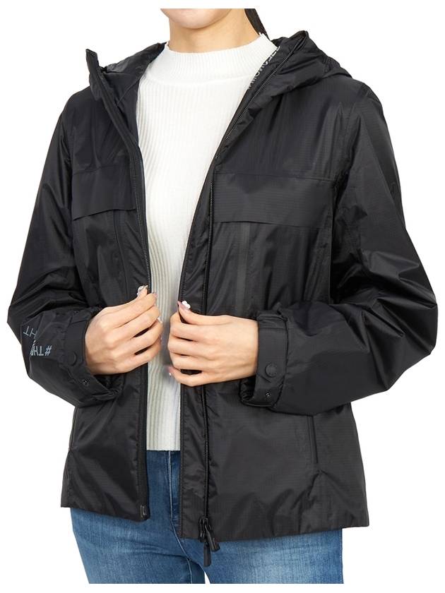 Vouvry Hooded Jacket Black - MONCLER - BALAAN 7