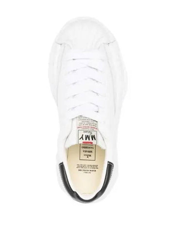 IDomestic shippingI A06FW702 WHITE Blakey OG sole leather low top sneakers kr 204134 - MIHARA YASUHIRO - BALAAN 1