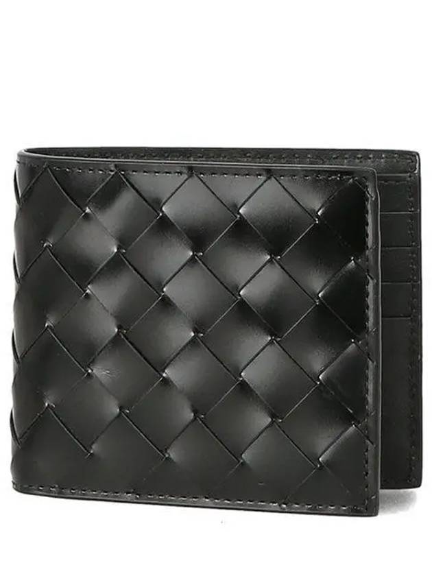 Intrecciato Half Wallet Black - BOTTEGA VENETA - BALAAN 2