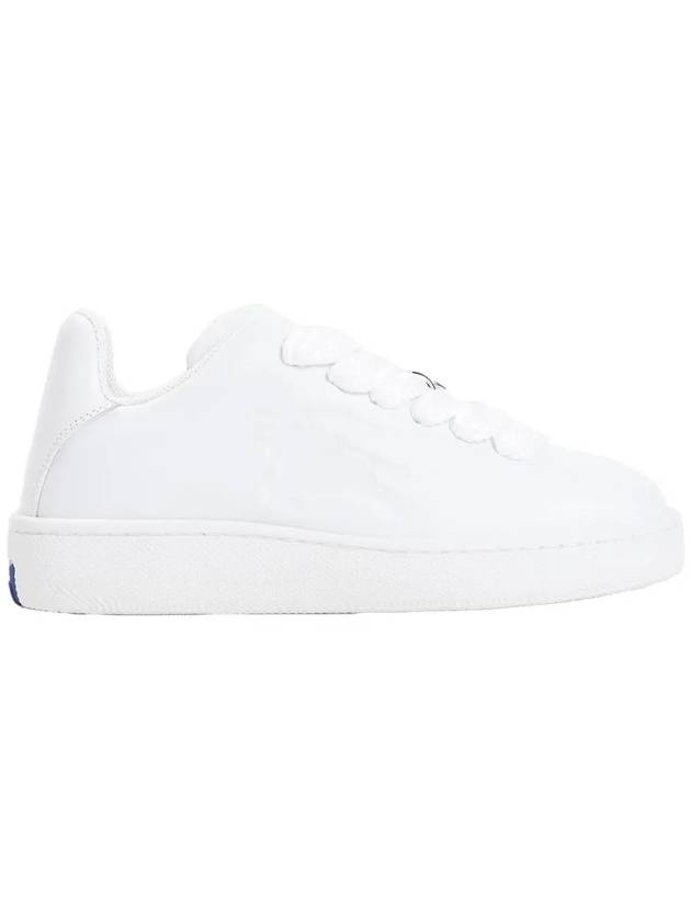 Leather Box Low-Top Sneakers White - BURBERRY - BALAAN 3