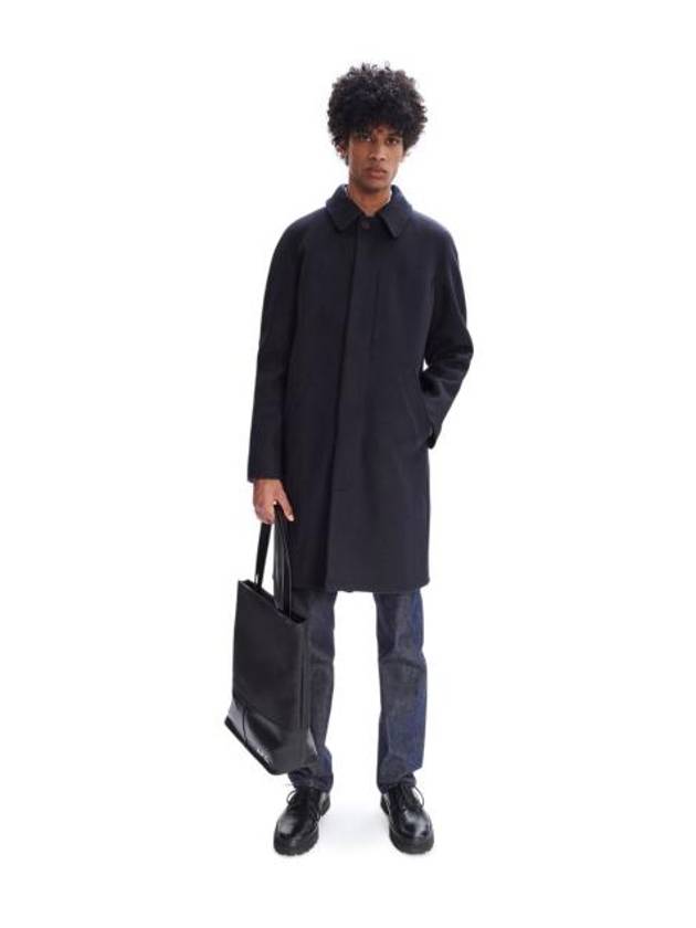 Auster Mac Single Coat Navy - A.P.C. - BALAAN 3