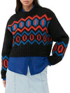 pattern orc wool sweater K2011 - GANNI - BALAAN 4