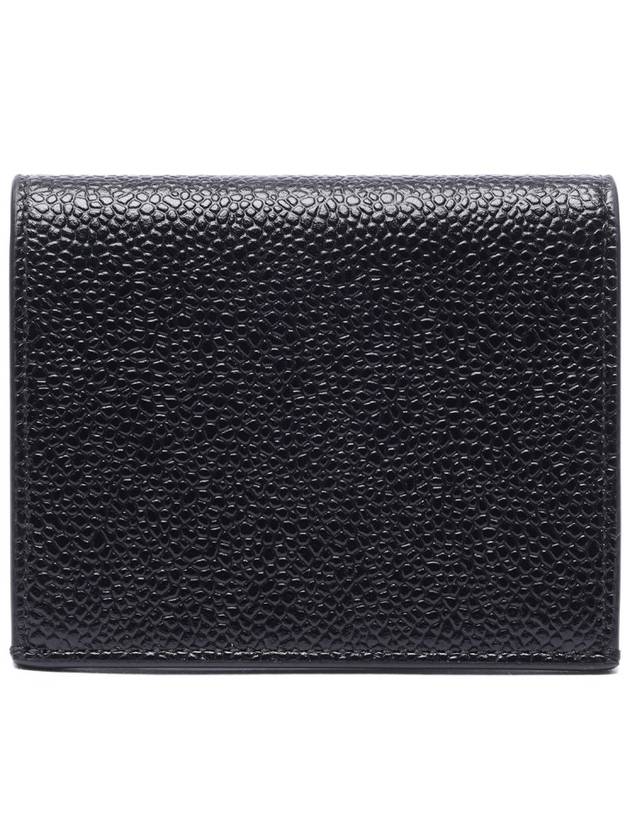 Debossed Pebble Card Wallet Black - THOM BROWNE - BALAAN 5