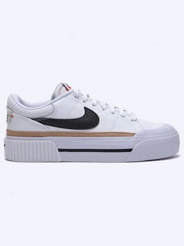 Court Legacy Lift Low Top Sneakers Black White - NIKE - BALAAN 2