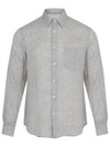 Premium Linen Long Sleeve Shirt Light Khaki - SOLEW - BALAAN 2