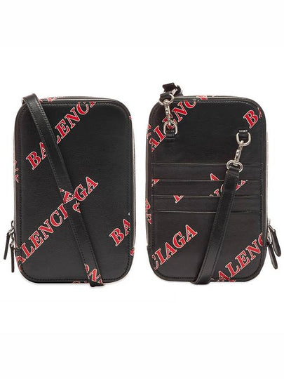 Logo Phone Holder Cross Bag Black - BALENCIAGA - BALAAN 2