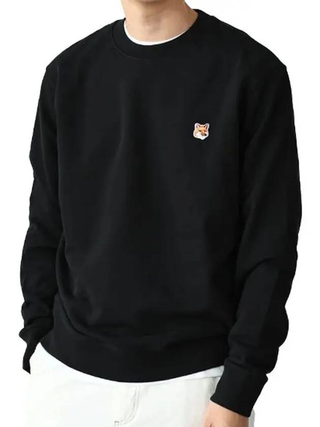 Fox Head Patch Regular Sweatshirt Black - MAISON KITSUNE - BALAAN 2