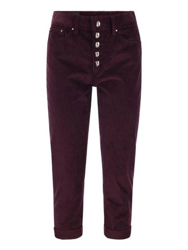 Denim Straight Pants DP268B VS0031D XXX DD 585 BORDEAUX - DONDUP - BALAAN 1