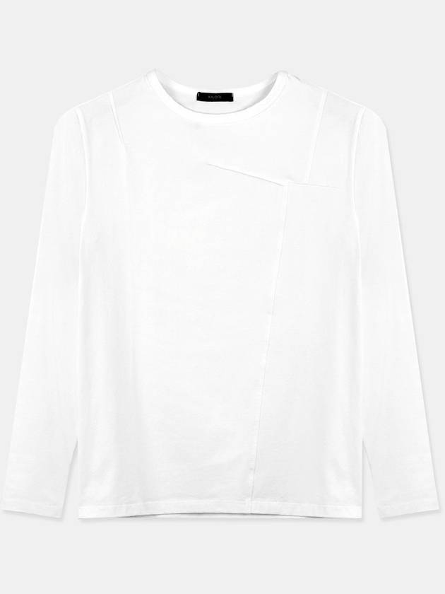 Line point round neck long sleeve t-shirt TEE168BL - IKALOOOK - BALAAN 2