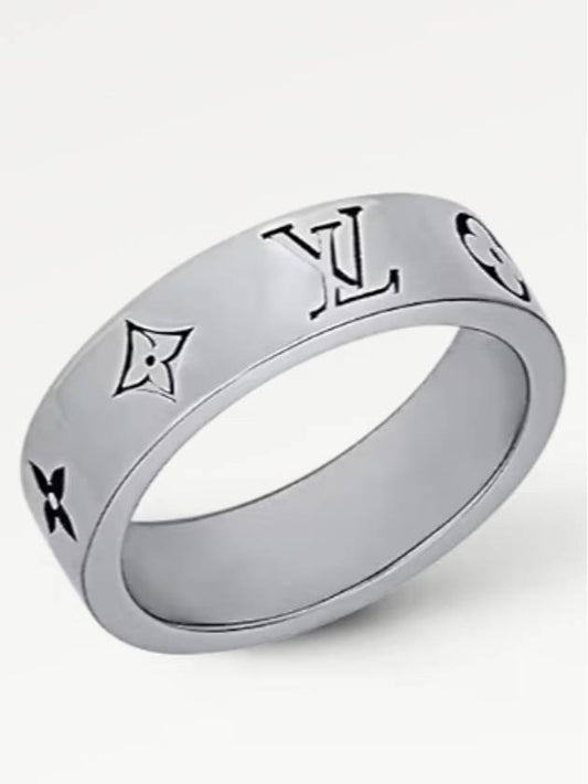 LV Mosaic Thin Ring Silver - LOUIS VUITTON - BALAAN 2