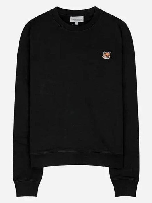 Fox Head Patch Regular Sweatshirt Black - MAISON KITSUNE - BALAAN 2