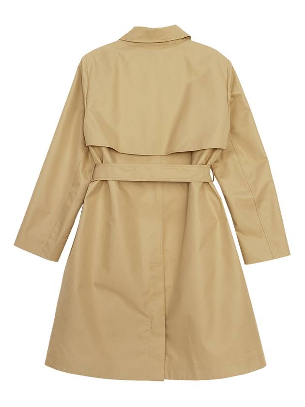 Vanda Belted Cotton Trench Coat Beige - MAX MARA - BALAAN 3