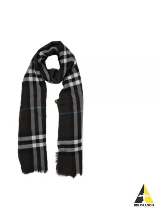 Check Wool Scarf Brown - BURBERRY - BALAAN 2