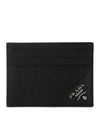 Saffiano Leather Card Wallet Black - PRADA - BALAAN 2