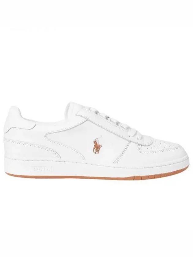 Polo Ralph Lauren Court Leather Low Top Sneakers MAPSFTW0CT20265 100 Sneakers Sneakers 331488 - POLO RALPH LAUREN - BALAAN 1