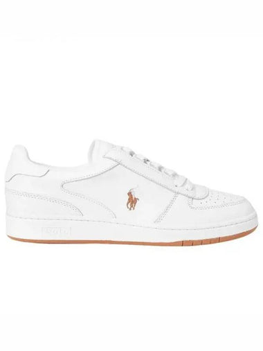 Polo Ralph Lauren Court Leather Low Top Sneakers MAPSFTW0CT20265 100 Sneakers Sneakers 331488 - POLO RALPH LAUREN - BALAAN 1