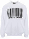 Big Large Barcode Sweatshirt White - VETEMENTS - BALAAN 2