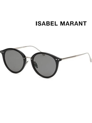 Sunglasses IM0035S BSCIR round horn rim - ISABEL MARANT - BALAAN 1