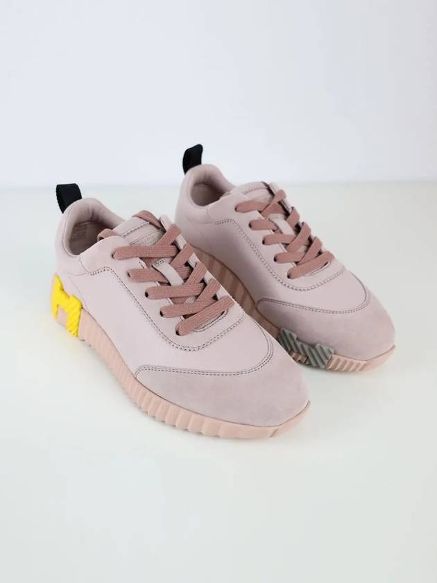 Bouncing Low Top Sneakers Rose Porcelai - HERMES - BALAAN 6