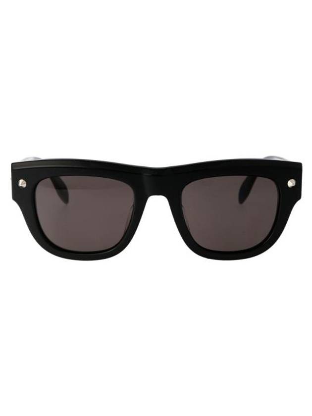 Sunglasses AM0425S 001 001 BLACK BLACK GRAY - ALEXANDER MCQUEEN - BALAAN 1