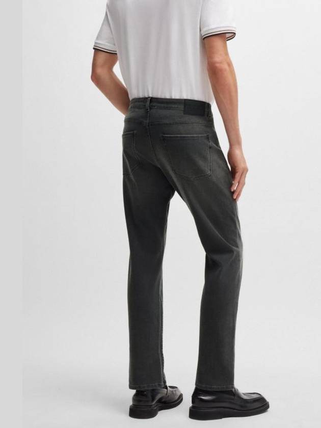 Delaware Slim Fit Stretch Denim Jeans Dark Grey - HUGO BOSS - BALAAN 4