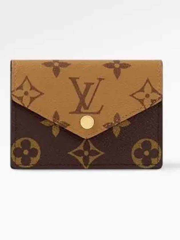 Vendome Monogram Reverse Canvas Card Wallet Brown - LOUIS VUITTON - BALAAN 2