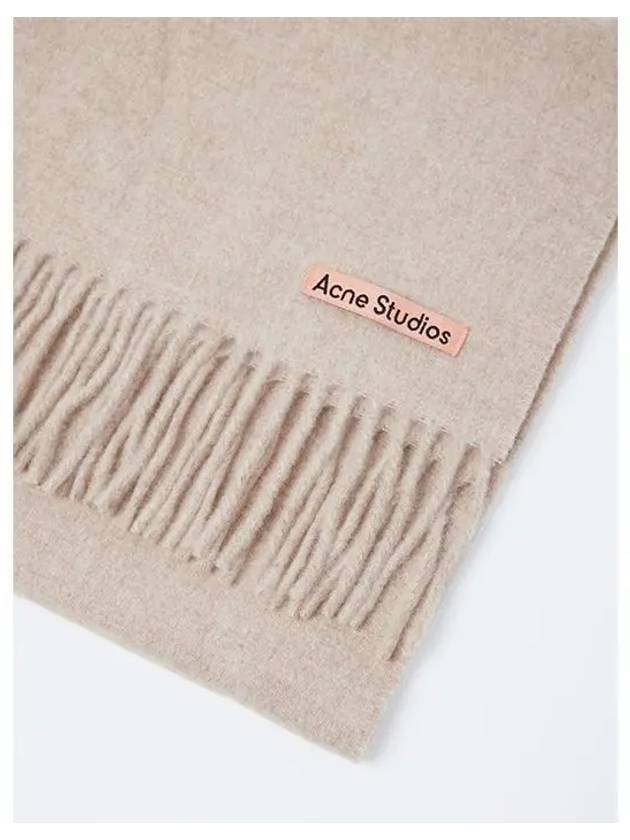 Wool Fringe Muffler Oatmeal Melange - ACNE STUDIOS - BALAAN 5