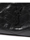 Niki Vintage Leather Shopping Tote Bag Black - SAINT LAURENT - BALAAN 8