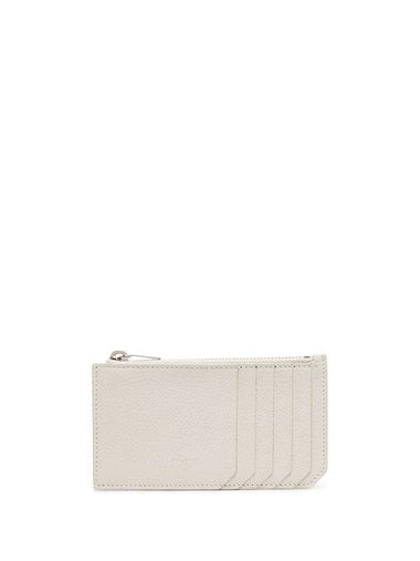 Fragment Zipper Card Wallet Blanc Vintage - SAINT LAURENT - BALAAN 1