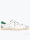 Superstar Green Heel Tab Leather Sneakers White - GOLDEN GOOSE - BALAAN 2