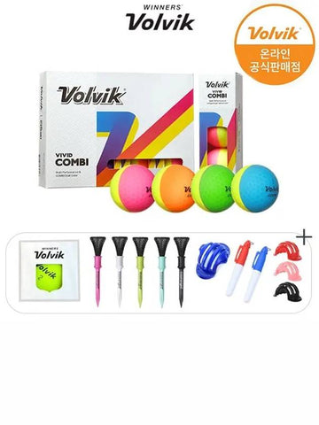 Vivid Combi 12 ball half and 3 piece 4 colors - VOLVIK - BALAAN 1