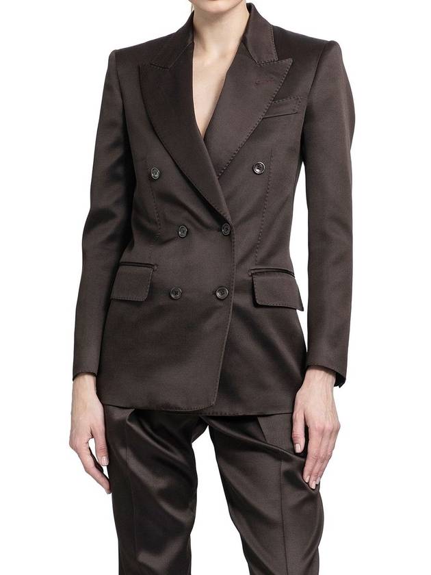 Tom Ford Twill Double-Breasted Blazer - TOM FORD - BALAAN 5