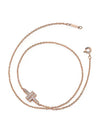 Tiffany T diamond double chain bracelet rose gold 62355646 - TIFFANY & CO. - BALAAN 2