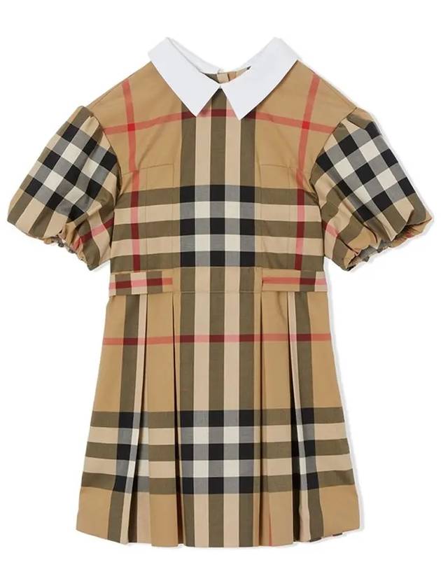 Kids Women s Puff Sleeve Check Dress 8040965 - BURBERRY - BALAAN 2