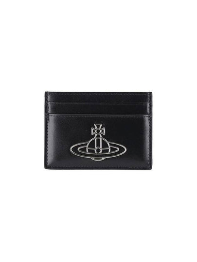 Logo Plaque Card Wallet Black - VIVIENNE WESTWOOD - BALAAN 2