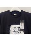 30 1 Label Logo Crew Neck Long Sleeve T Shirt Black - CP COMPANY - BALAAN 3