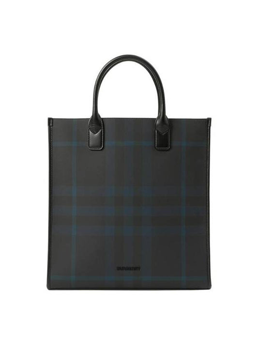 Slim Vertical Denny Tote Bag Navy - BURBERRY - BALAAN 1