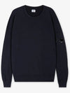 Light Fleece Sweatshirt Navy - CP COMPANY - BALAAN 3