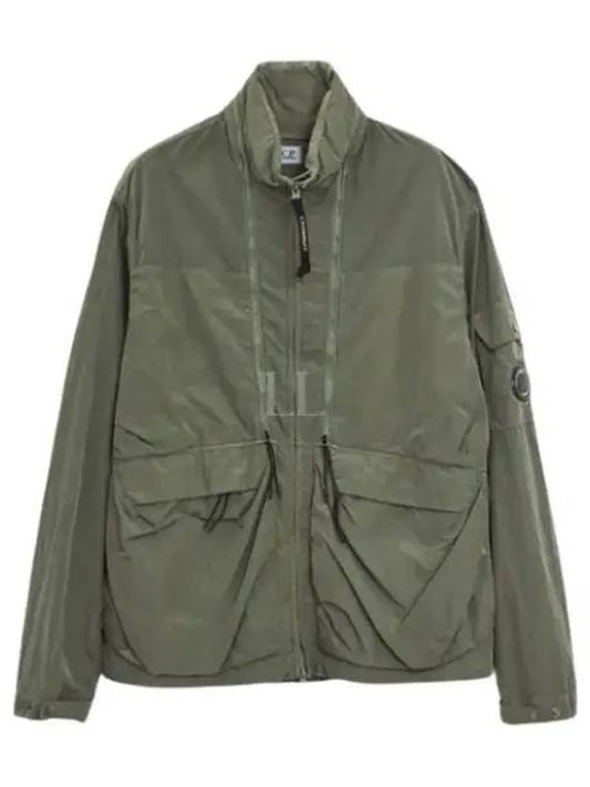 Men's Chrome-R Zip-Up Jacket Green - CP COMPANY - BALAAN 2