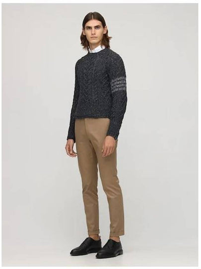 Thom Browne 4line mohair wool knit sweater - THOM BROWNE - BALAAN 2