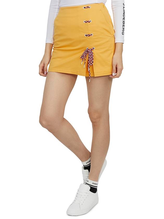 Women's Pavilion A-Line Skirt Mustard - HORN GARMENT - BALAAN 6