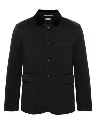 Cotton Twill Cutaway Jacket Black - THOM BROWNE - BALAAN 2