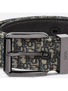 Micro Oblique Jacquard Belt Black Beige - DIOR - BALAAN 5