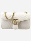 GG Marmont Matelasse Small Shoulder Bag White - GUCCI - BALAAN 2