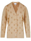 TB pattern SALENA V-neck knit cardigan - BURBERRY - BALAAN.