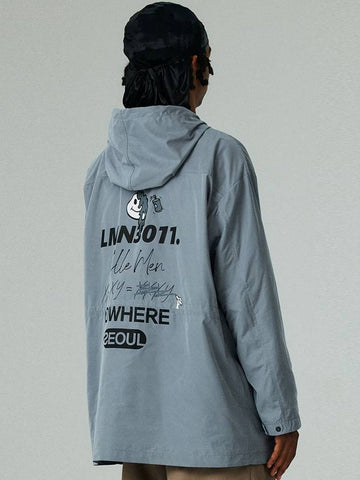 Overfit Windbreaker Grey - LMN3011 - BALAAN 1