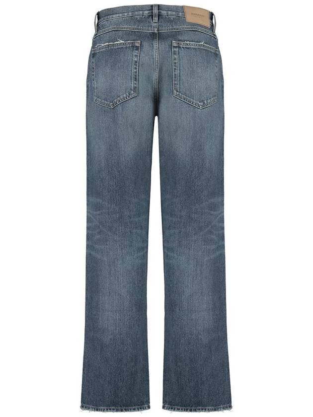 Washed Japanese Denim Jeans Blue - BURBERRY - BALAAN 3