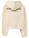 Women s Back Logo Hooded Zip up Ivory M241TS47733I - WOOYOUNGMI - BALAAN 2